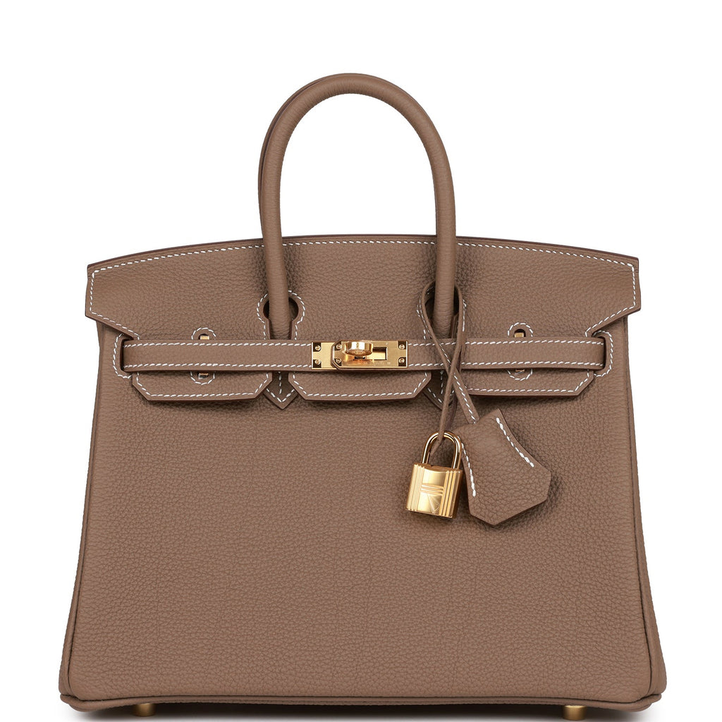 Hermes Birkin 25 Etoupe Togo Gold Hardware - Vendome Monte Carlo