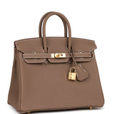 Hermes Birkin 25 Etoupe Togo Gold Hardware