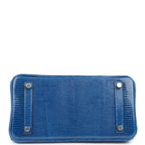 Hermes Birkin 25 Bleu Saphir Niloticus Lizard Palladium Hardware