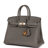 Hermes Birkin 25 Gris Meyer Togo Gold Hardware