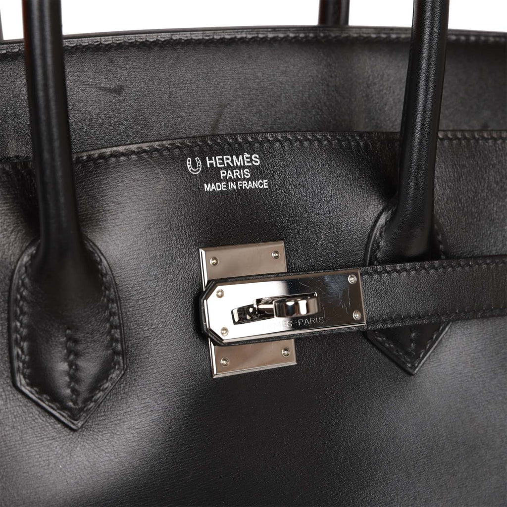 Sold at Auction: Hermes - Birkin 35 Black Swift Leather Noir PHW Palladium  Hardware 2010