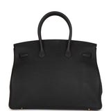 Hermes Birkin 35 Black Togo Gold Hardware