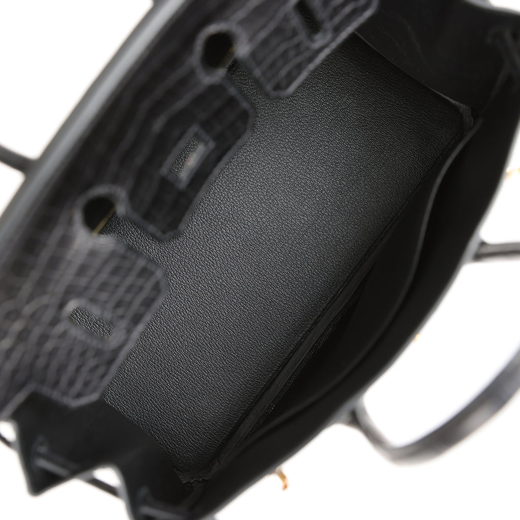 Hermès Birkin 25 Black Matte Alligator Gold Hardware – ZAK BAGS