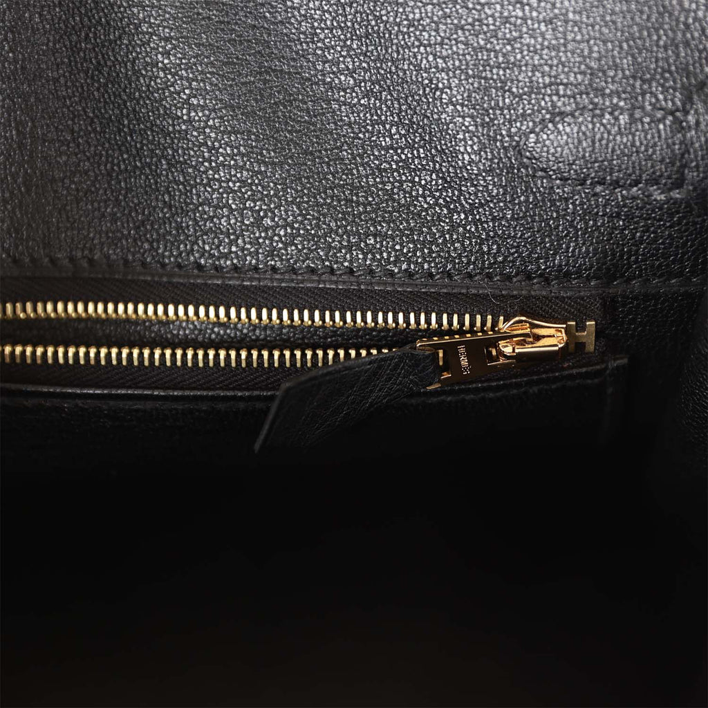 Hermès Birkin 25 Black Ostrich Rose Gold Hardware - 2021, Z – ZAK