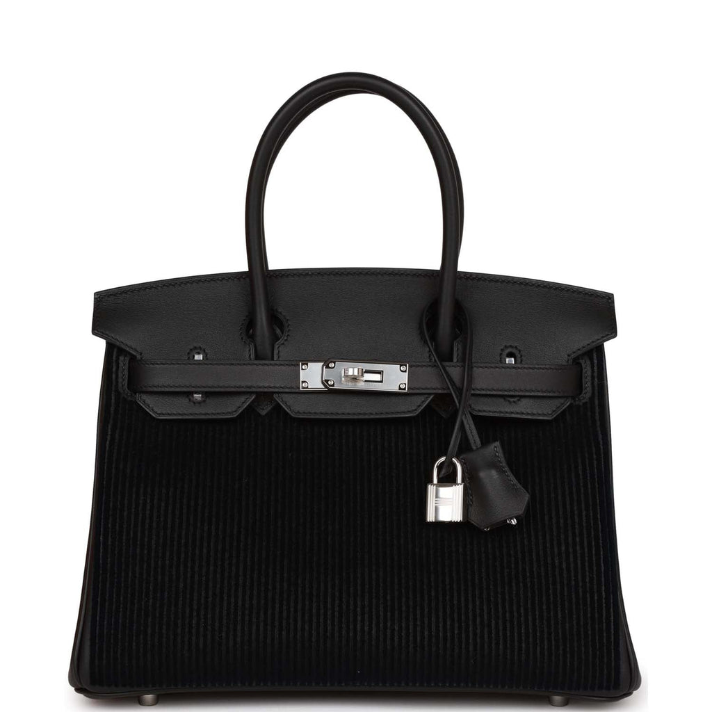 Hermes Birkin 30 Cote-a-Cote Tuffetage and Black Swift Palladium Hardw –  Madison Avenue Couture