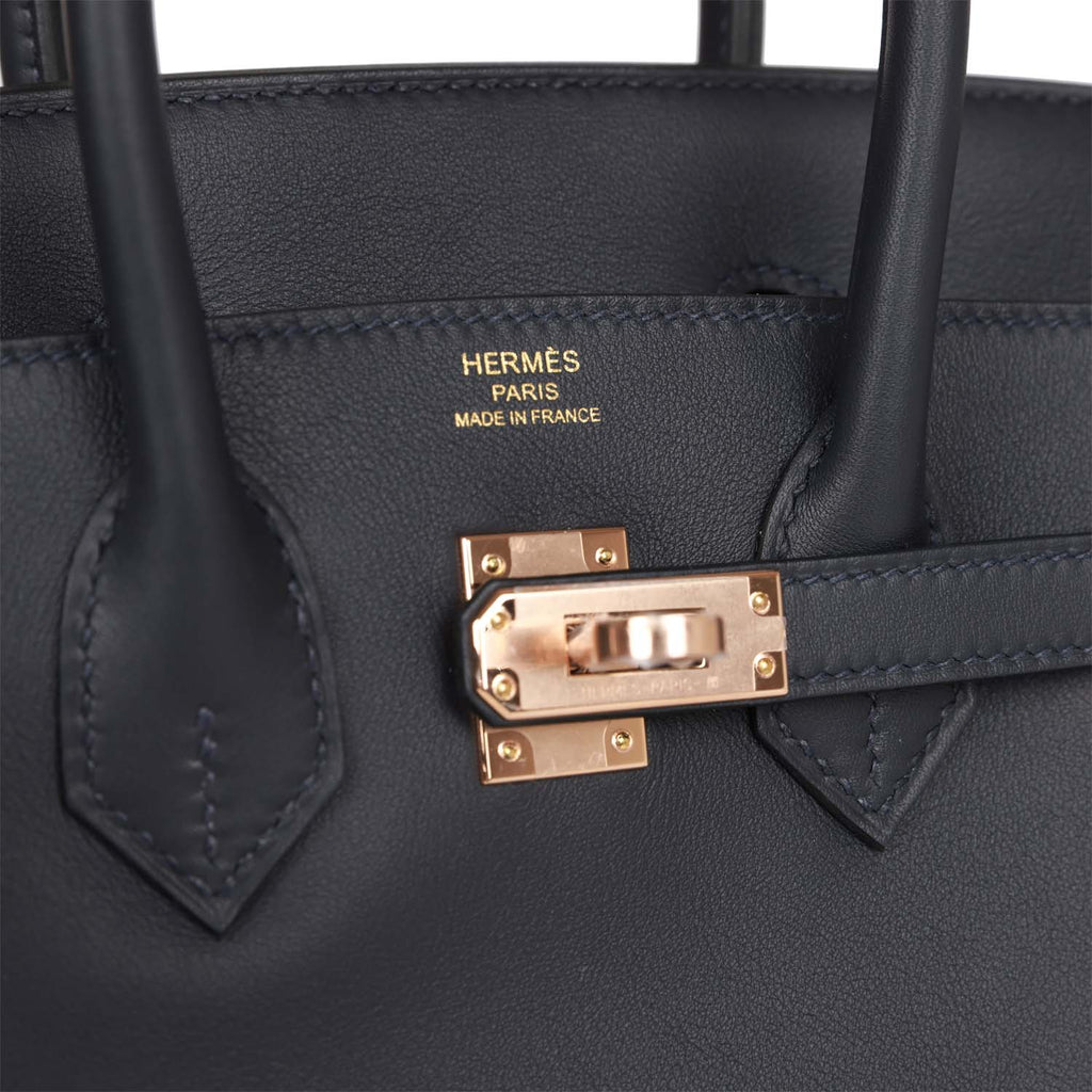 Hermes Birkin Handbag Purple Swift with Rose Gold Hardware 25 at 1stDibs