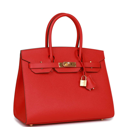 Hermes Birkin 30 Rouge Casaque Taurillon Clemence GHW ○ Labellov ○ Buy and  Sell Authentic Luxury