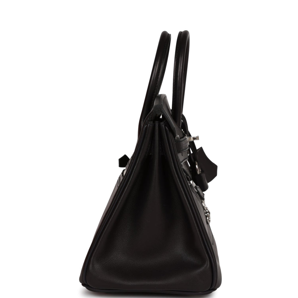 Hermes Limited Edition Birkin Rock 25 Black Volupto Palladium Hardware –  Madison Avenue Couture