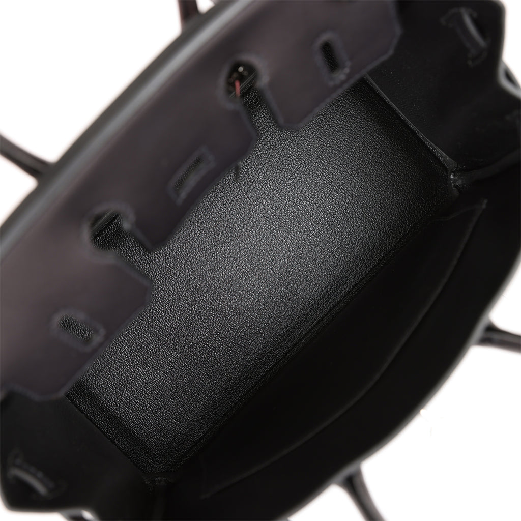 Hermes Limited Edition Birkin 25 Black Rock Volupto Handbag Bag – MAISON de  LUXE
