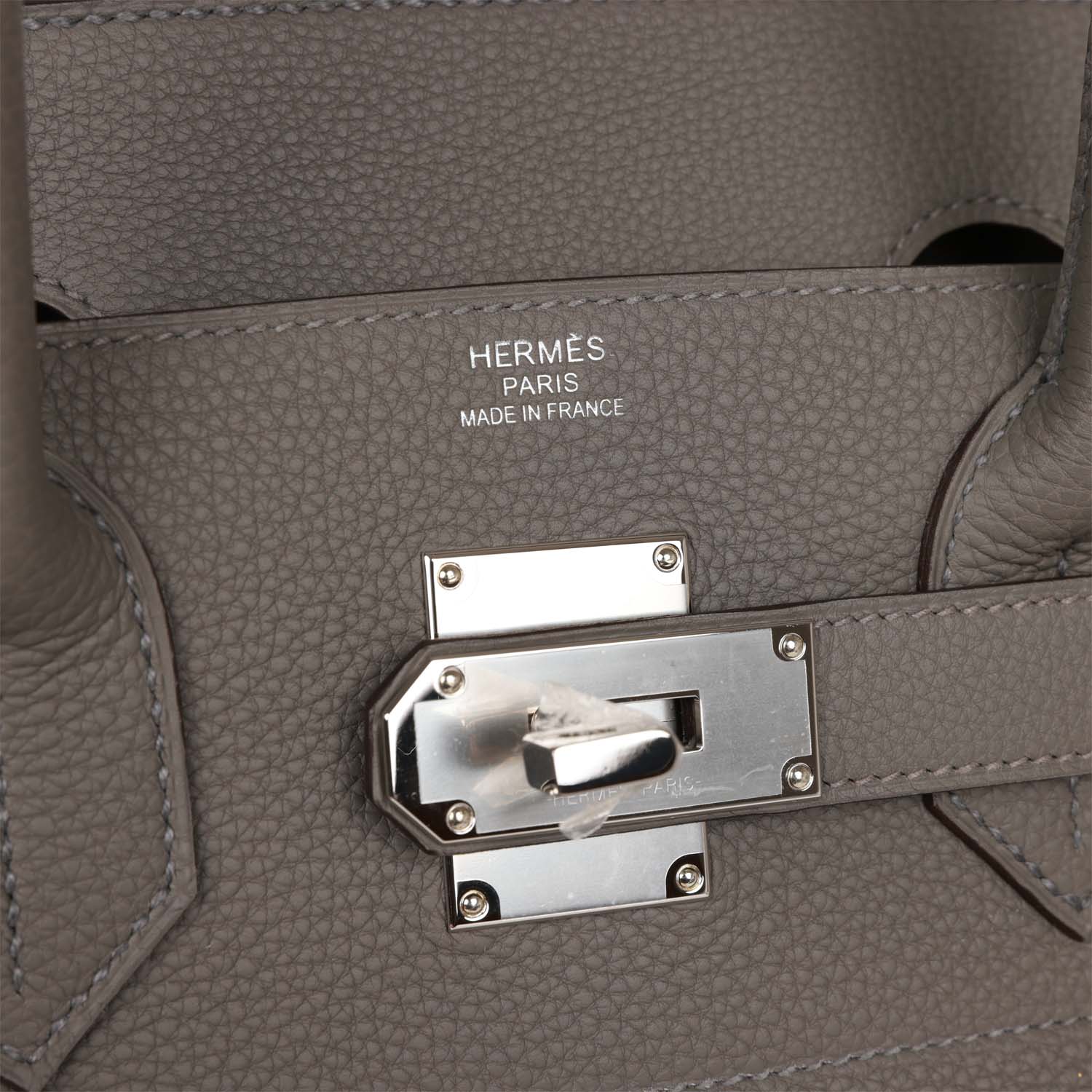 Hermes HAC Birkin 40 Gris Meyer Togo Palladium Hardware – Madison ...