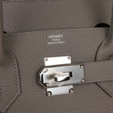 Hermes HAC Birkin 40 Gris Meyer Togo Palladium Hardware