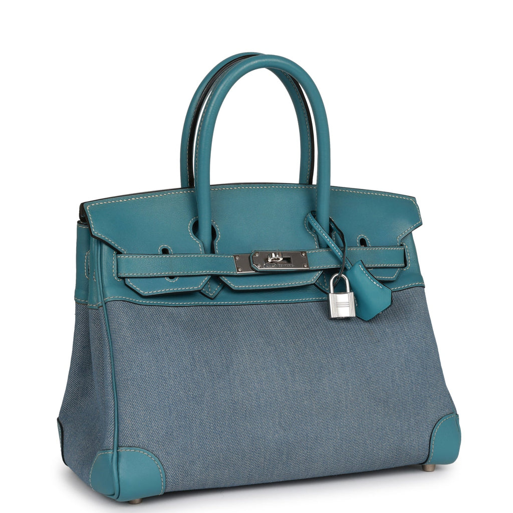 Hermès Blue Jean Birkin 30  Birkin, Hermes birkin, Hermes handbags