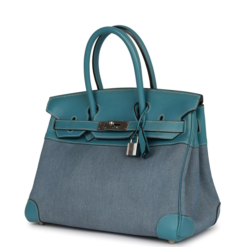 FWRD Renew Hermes Epsom Birkin 30cm Handbag in Blue Jean