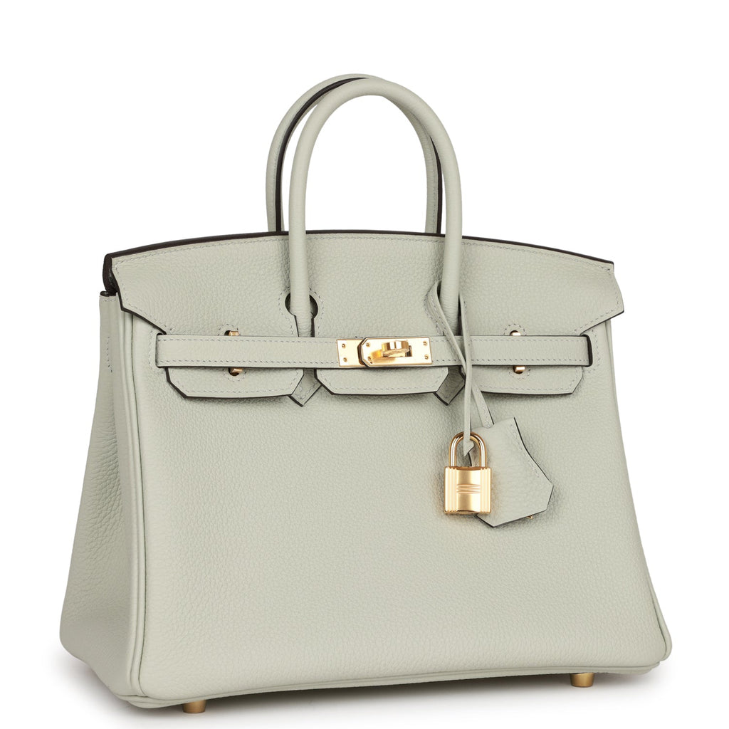 HERMÈS Kelly 25 handbag in Gris Neve Togo leather with Gold hardware  [Consigned]-Ginza Xiaoma – Authentic Hermès Boutique
