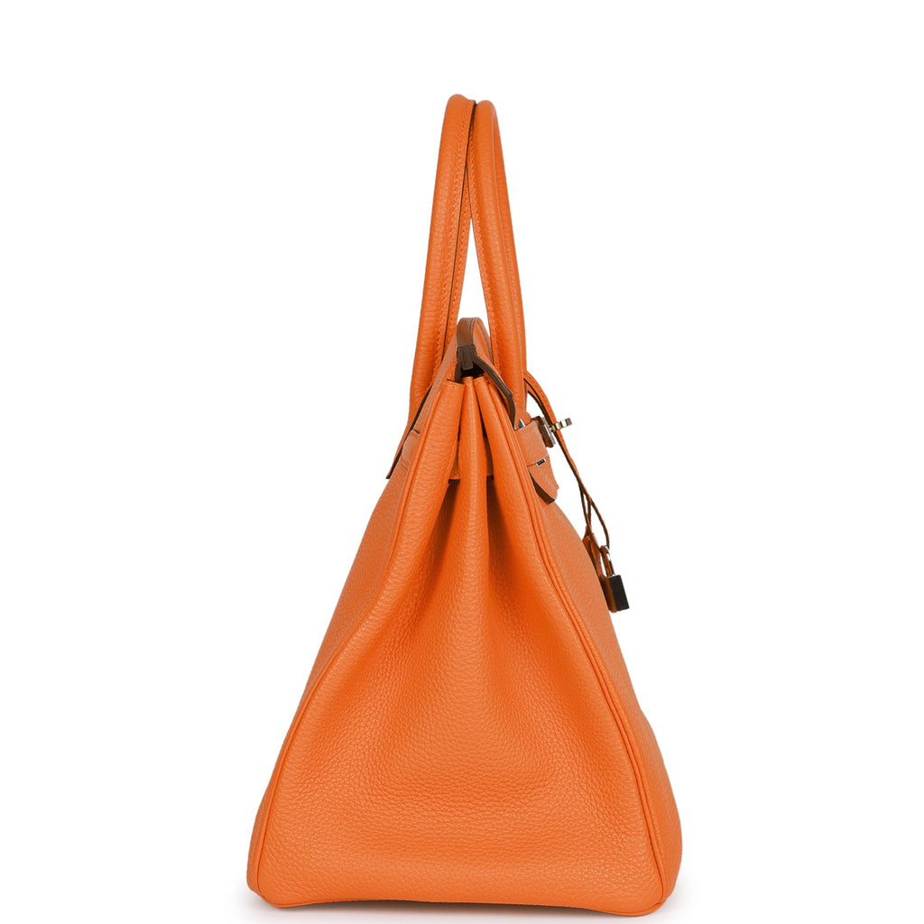 Pre-owned Hermes Birkin 35 Orange H Togo Palladium Hardware – Madison  Avenue Couture