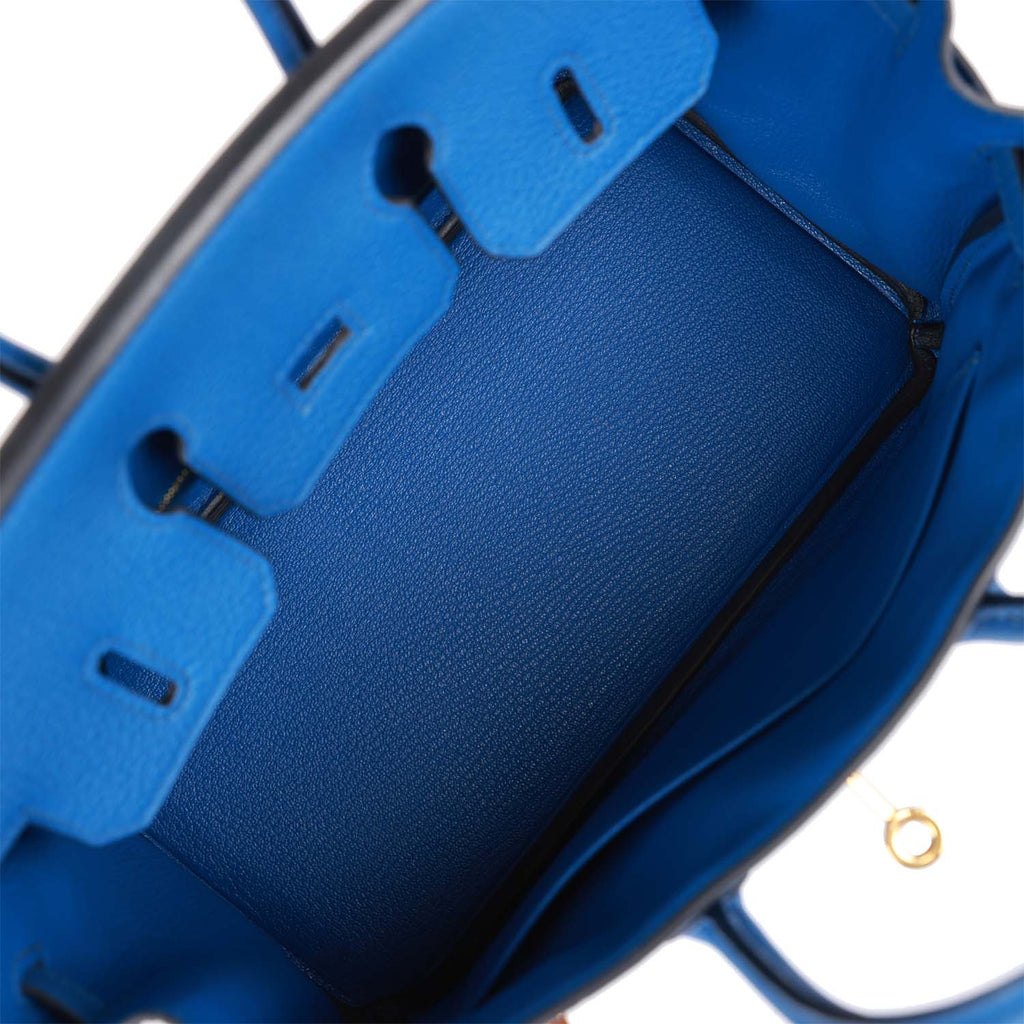 Hermes Birkin 25 Blue Atoll Tiffany Blue Togo Leather Gold Hardware at  1stDibs