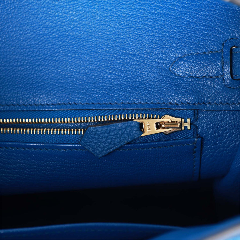 Hermes Birkin 25 Bleu France Togo Gold Hardware – Madison Avenue