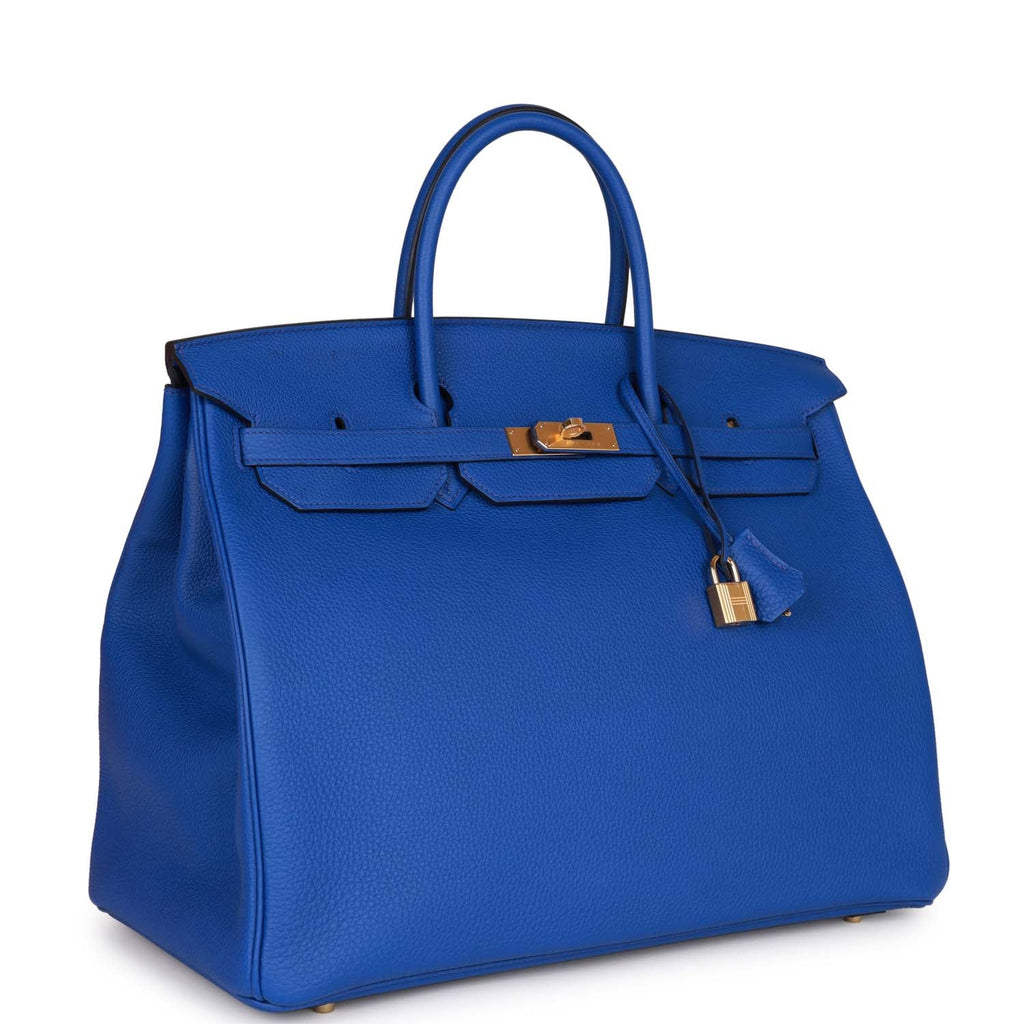 Hermes Birkin 40 Bleu Royal Togo Gold Hardware – Madison Avenue Couture