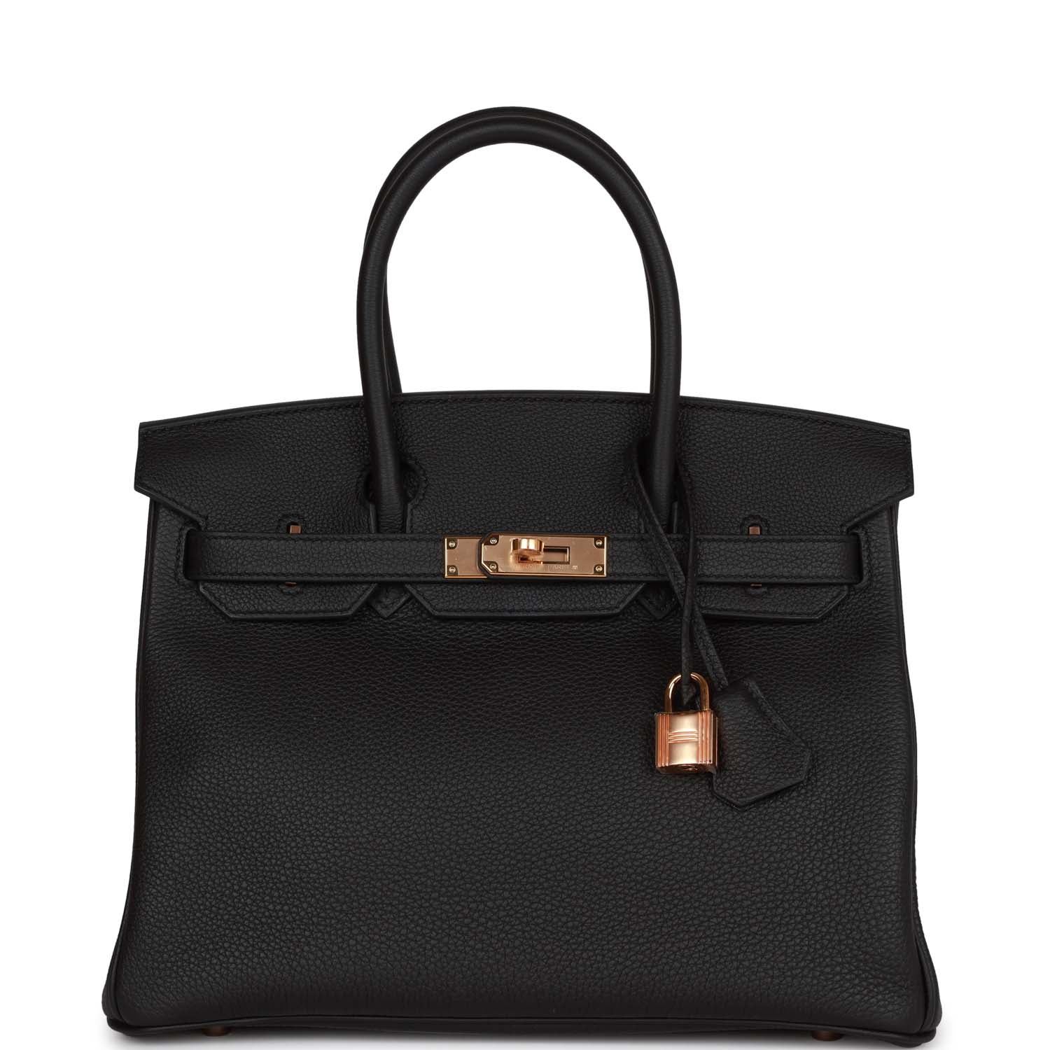 Hermes Birkin 30 Black Togo Rose Gold Hardware – Madison Avenue Couture