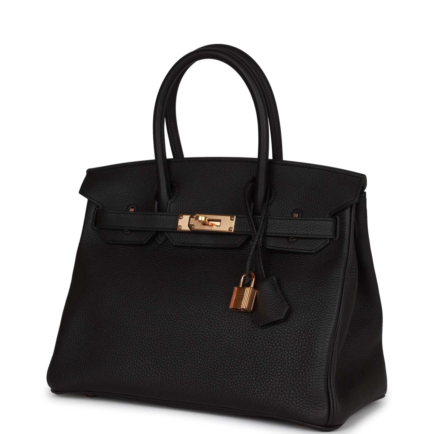 Hermes Birkin 30 Black Togo Rose Gold Hardware – Madison Avenue Couture