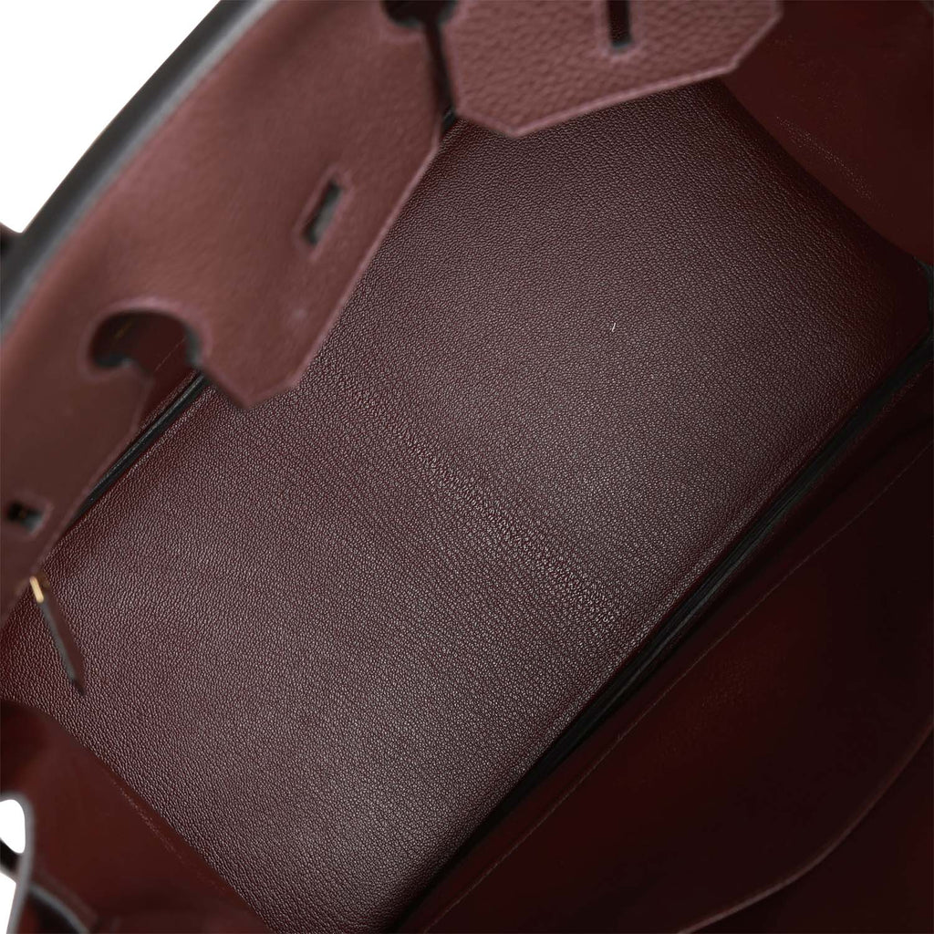 Hermes Birkin bag 35 Rouge sellier Togo leather Gold hardware