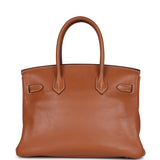 Pre-owned Hermes Birkin 30 Fauve Swift Gold Hardware