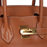 Pre-owned Hermes Birkin 30 Fauve Swift Gold Hardware