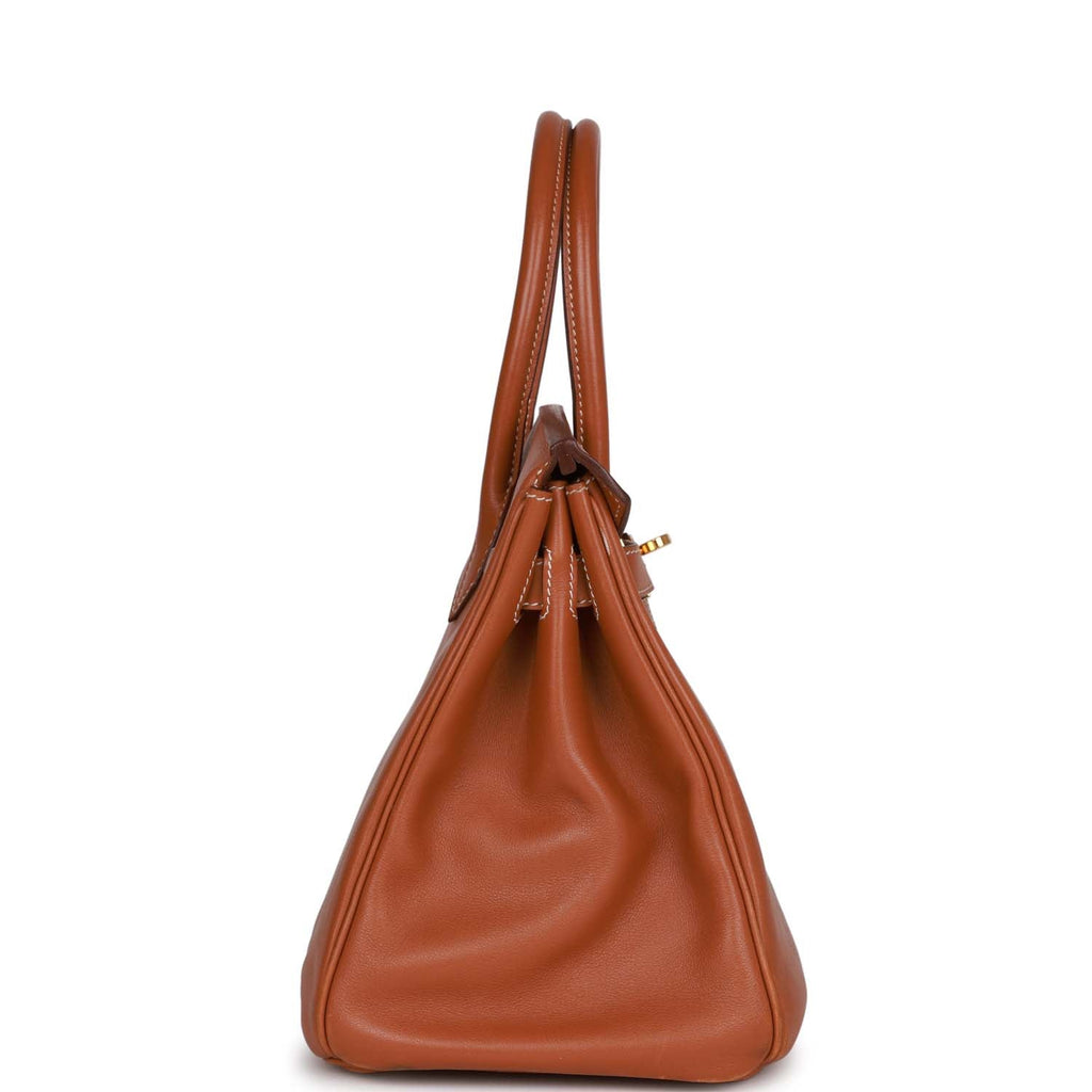 Hermes Birkin 35 In Fauve: Leather Handbag
