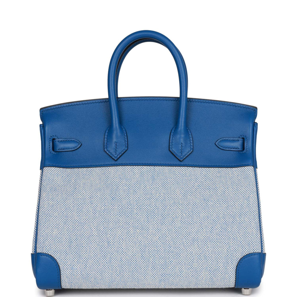Hermes Birkin 25 Bleu Bill Toile H and Bleu France Swift Swift Palladi –  Madison Avenue Couture