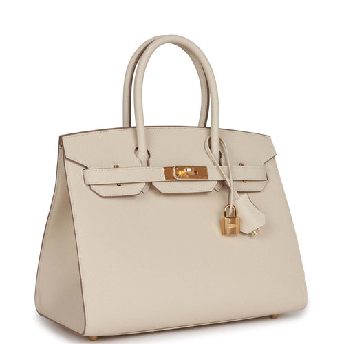 Hermes Birkin 30 Craie Clemence Gold Hardware #T - Vendome Monte Carlo