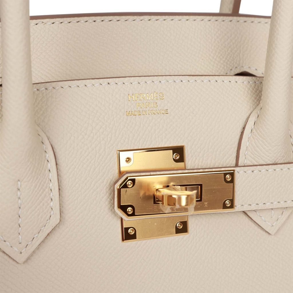 Hermes Birkin Sellier 30 Craie Epsom Gold Hardware – Madison Avenue Couture