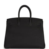 Hermes Birkin 35 Black Togo Gold Hardware