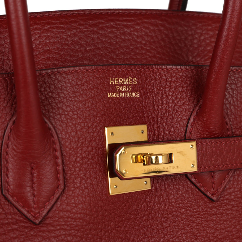 Pre-owned Hermes Birkin 35 Rouge H Togo Gold Hardware – Madison