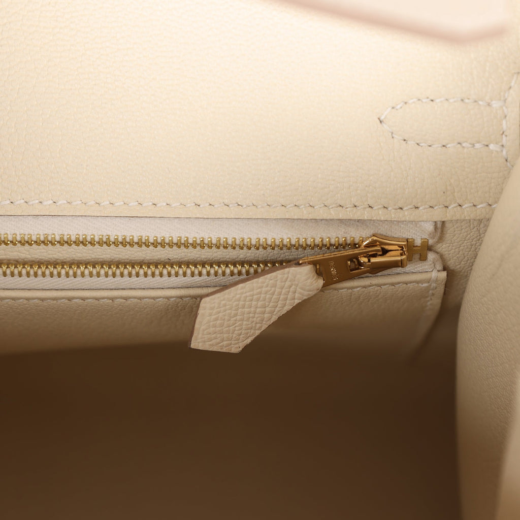 Craie Epsom Birkin Sellier 25 Gold Hardware, 2022, Handbags & Accessories, 2023