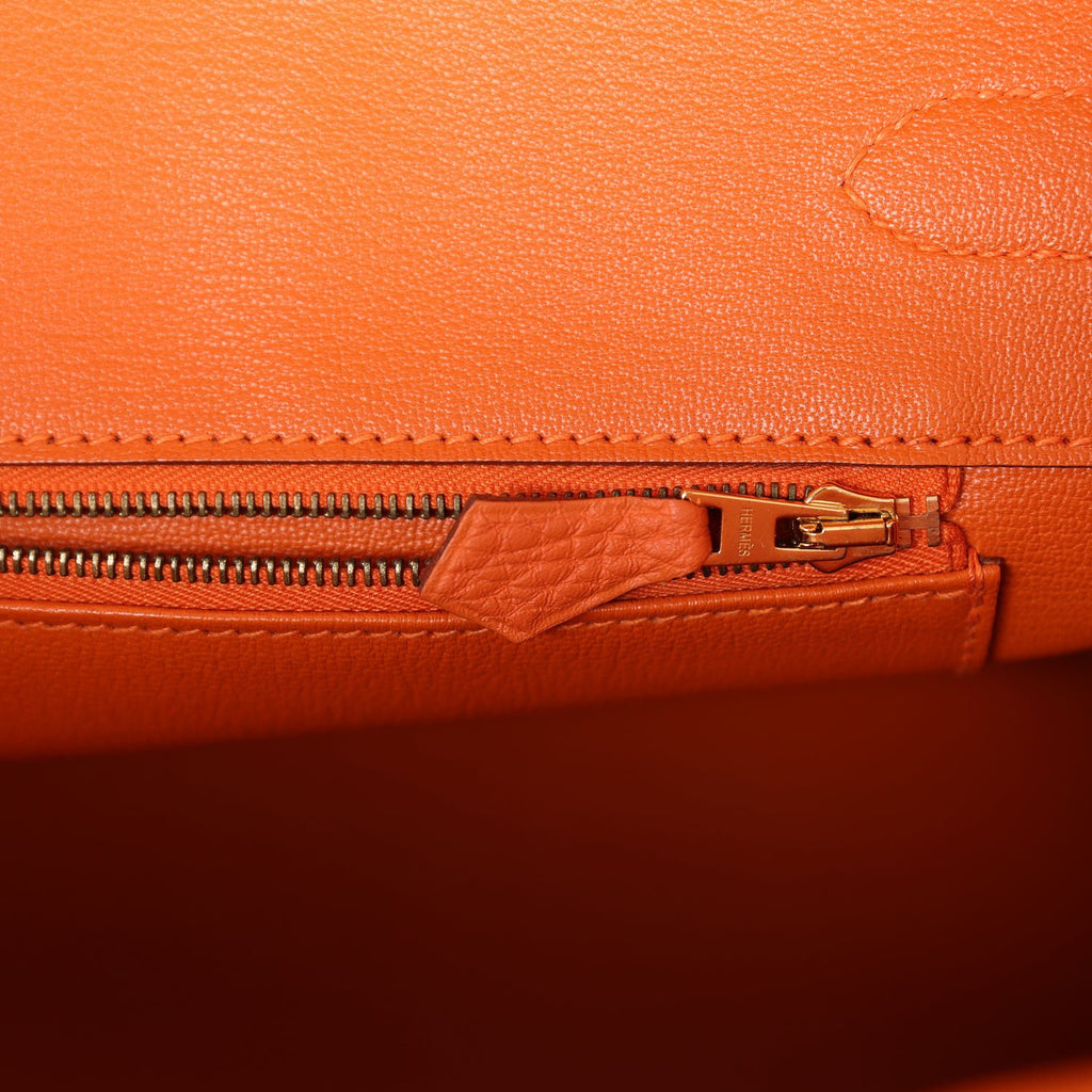 Hermès Pre-owned Birkin 35 Bag - Orange