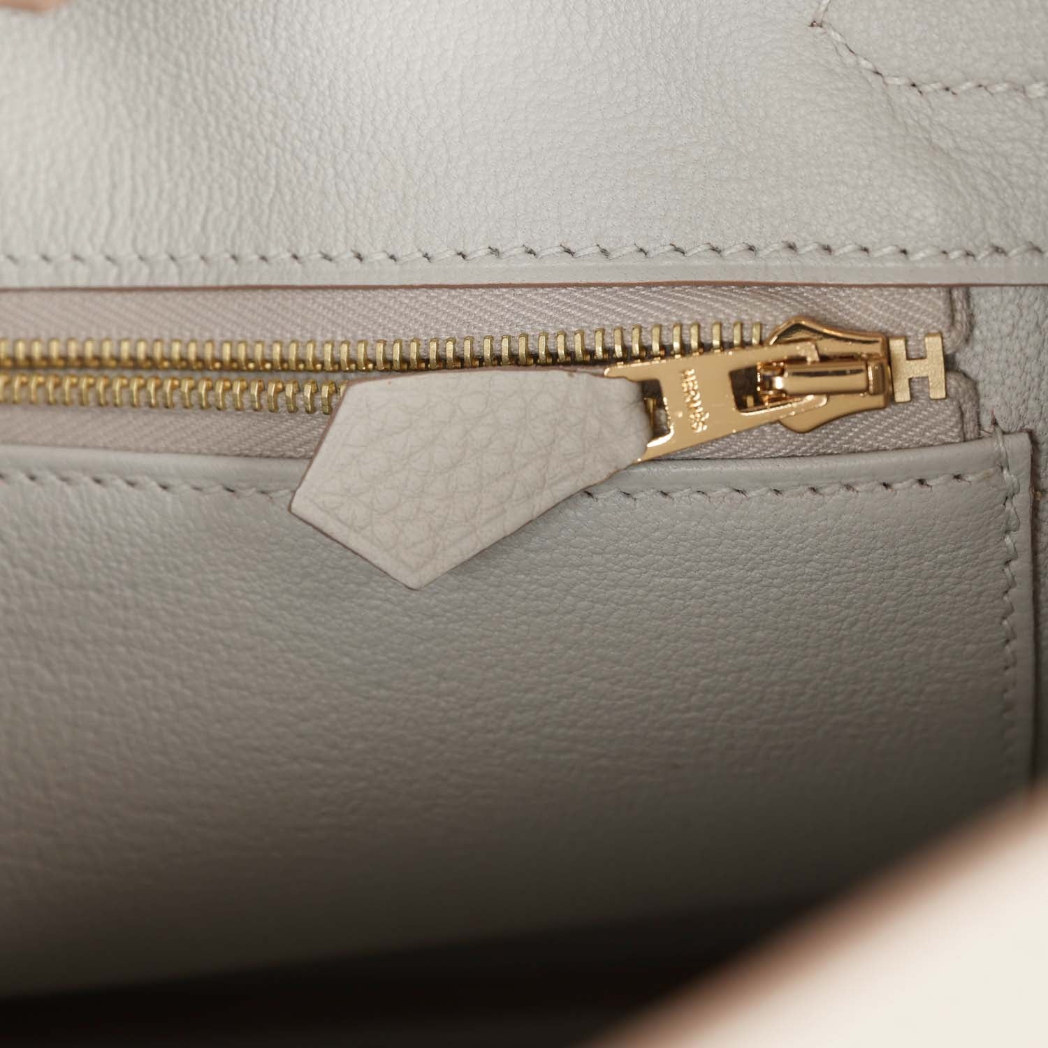 Hermes Birkin 25 Gris Perle Togo Gold Hardware – Madison Avenue Couture