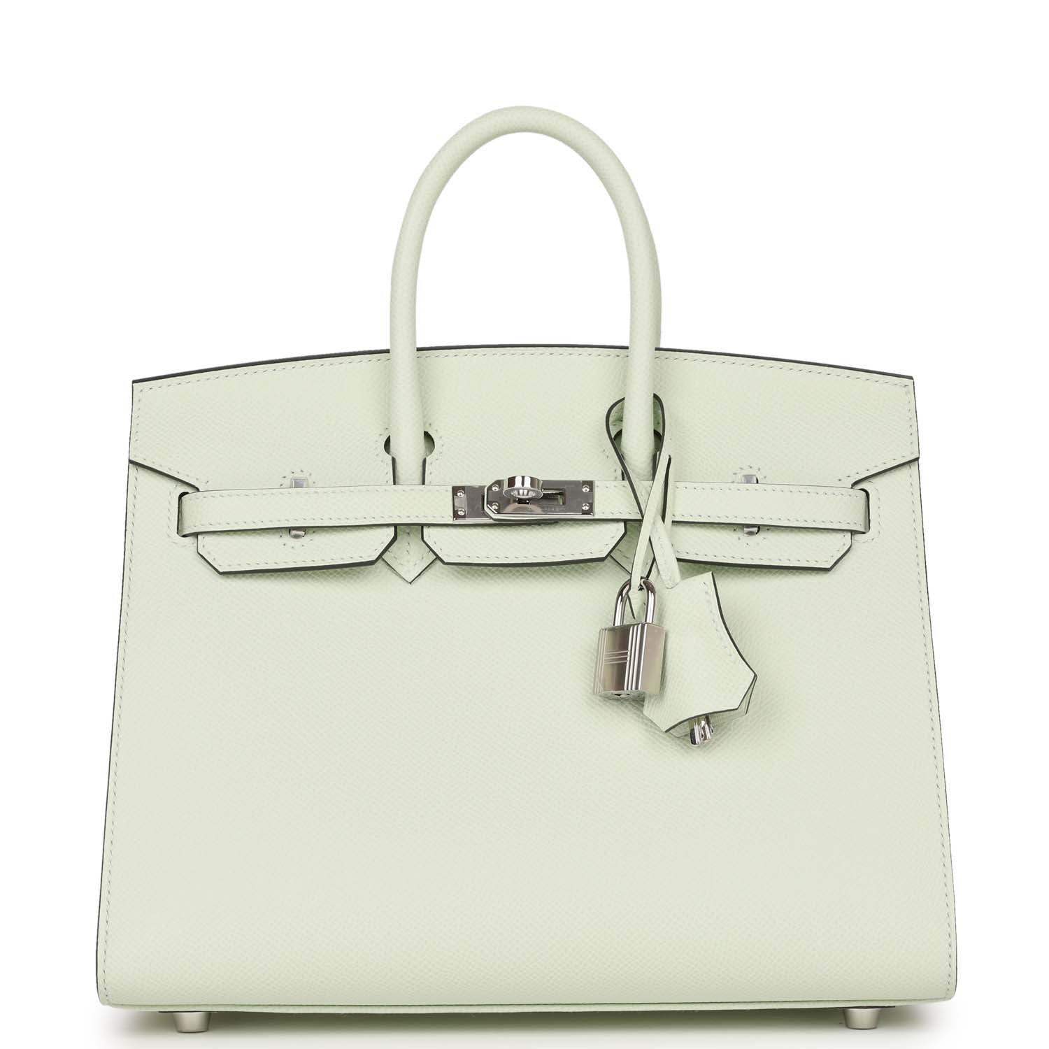 Hermes Birkin Sellier 25 Vert Fizz Epsom Palladium Hardware – Madison ...