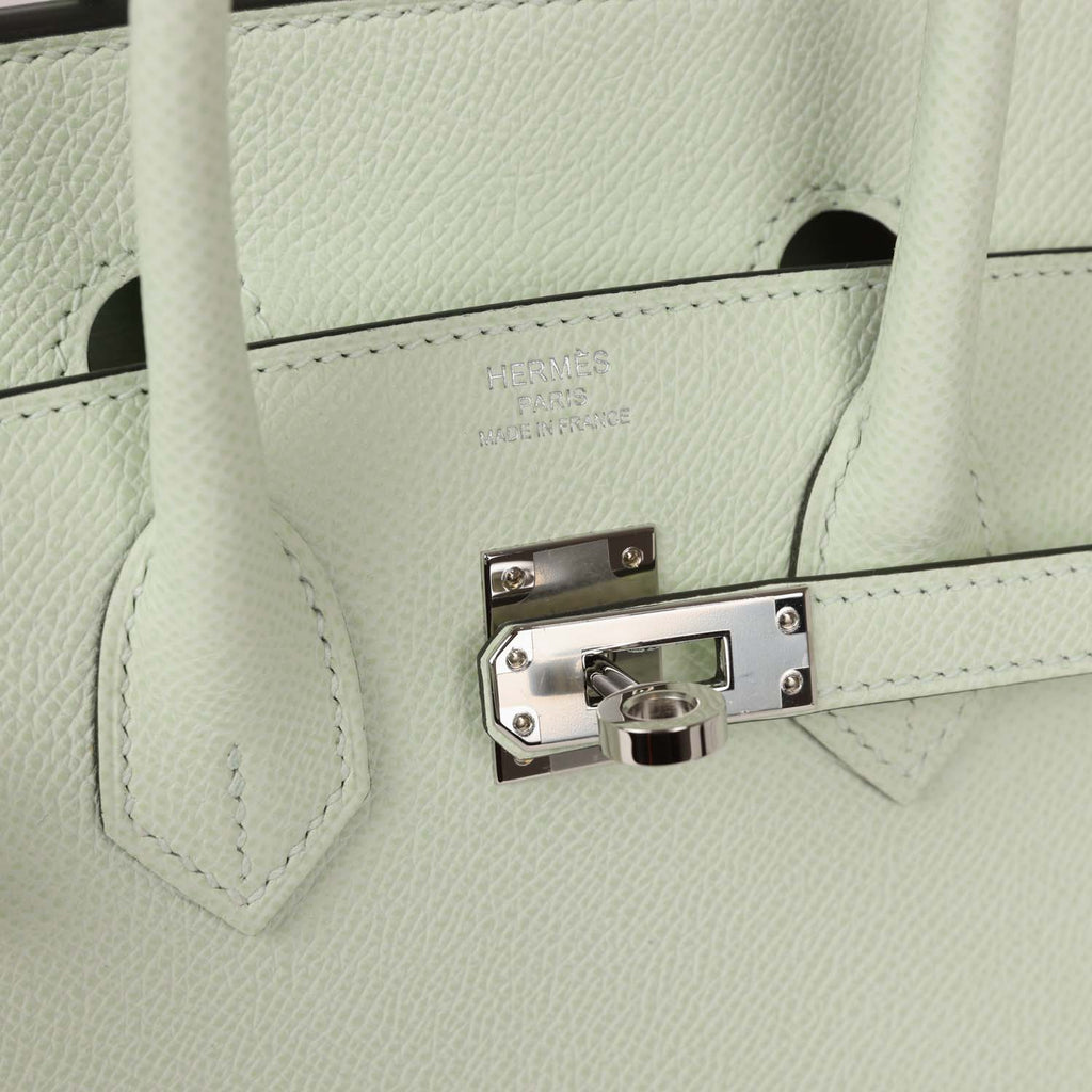 Hermes Birkin Sellier 30 Vert Fizz Epsom Palladium Hardware – Madison  Avenue Couture