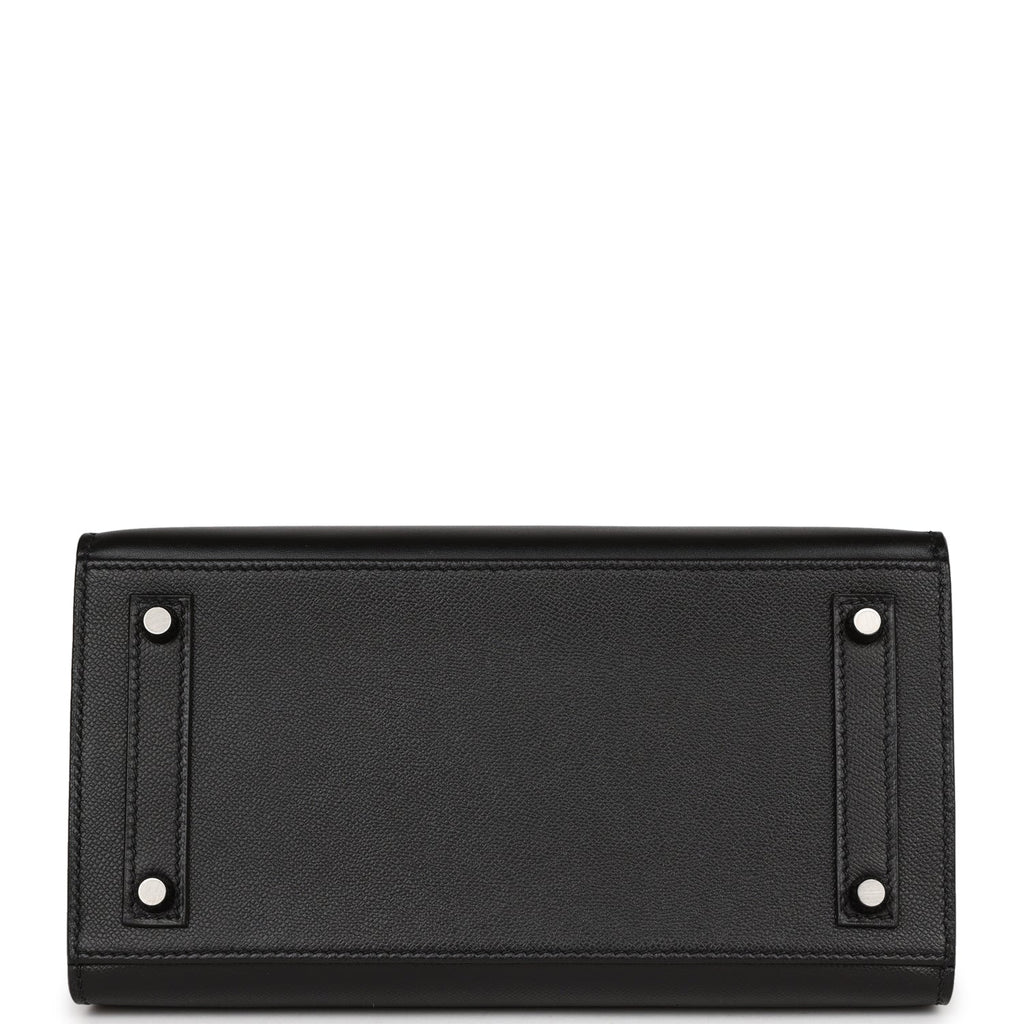 Hermès Birkin 20 Faubourg Sellier Black Matte Alligator Bag For