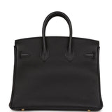 Hermes Birkin 25 Black Togo Gold Hardware