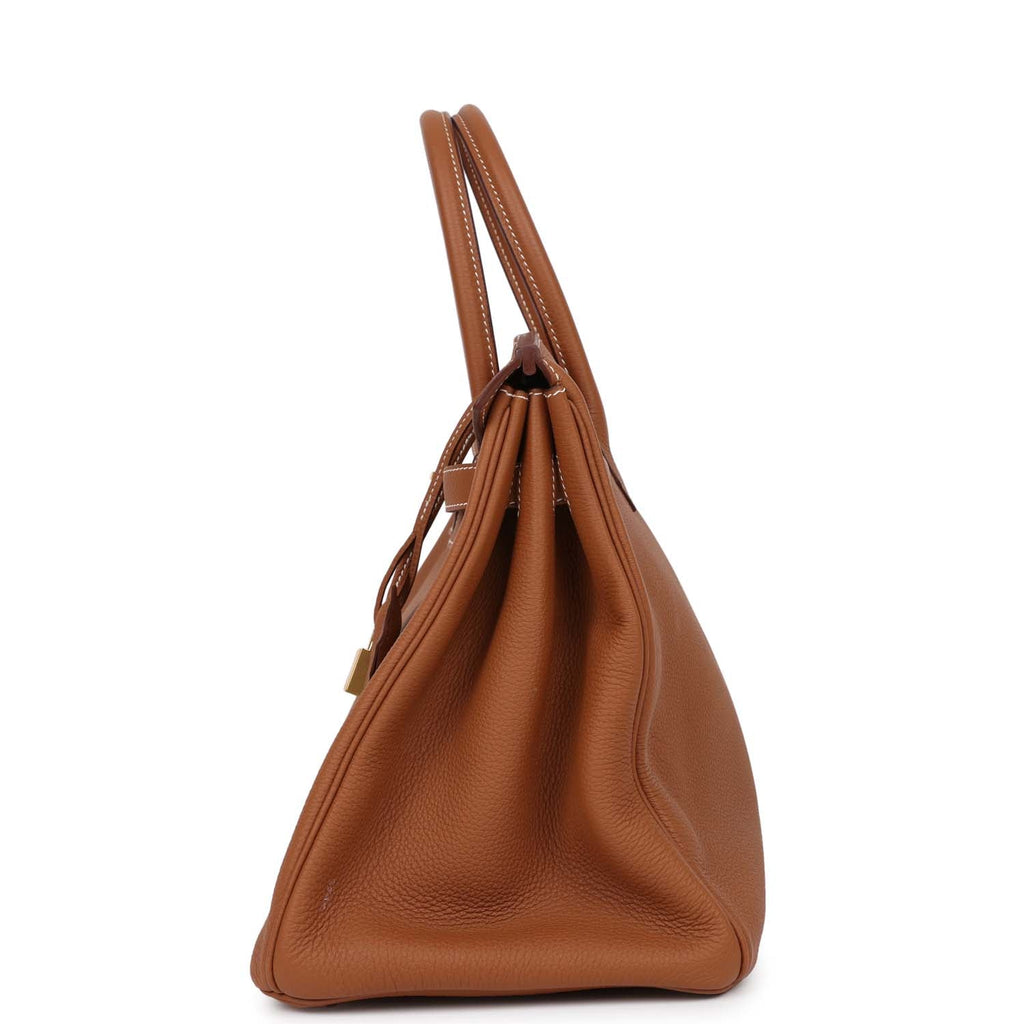 Hermès Orange Togo Birkin 35 PHW - Handbag | Pre-owned & Certified | used Second Hand | Unisex
