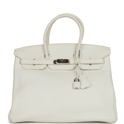 Hermes Birkin Bag 35cm Beton Clemence Palladium Hardware