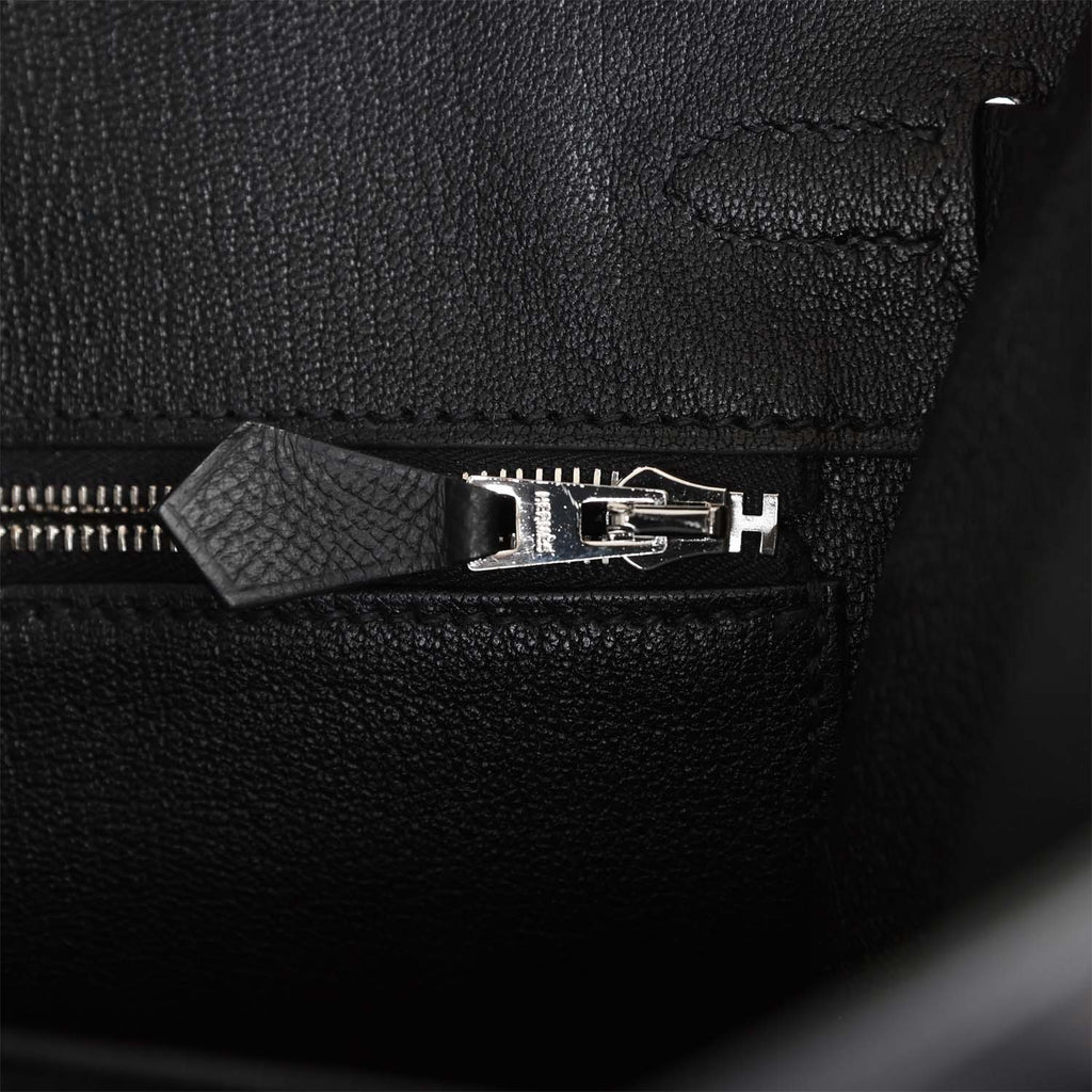 Hermes Birkin Sellier 25 Black Epsom Palladium Hardware – Madison