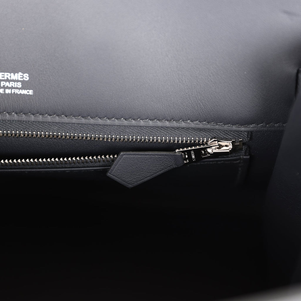 Hermes Birkin Shadow 25 Caban Swift Palladium Hardware – Madison Avenue  Couture