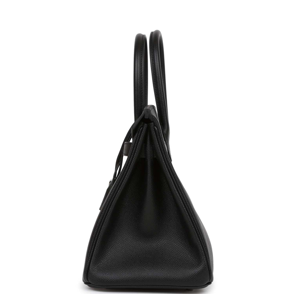Hermes Birkin 30 Black Epsom Palladium Hardware – Madison Avenue Couture