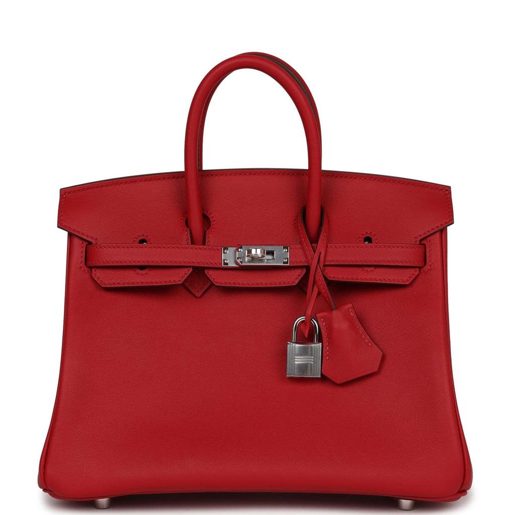 Hermes Birkin Bag 25cm Rouge Red Swift Gold Hardware