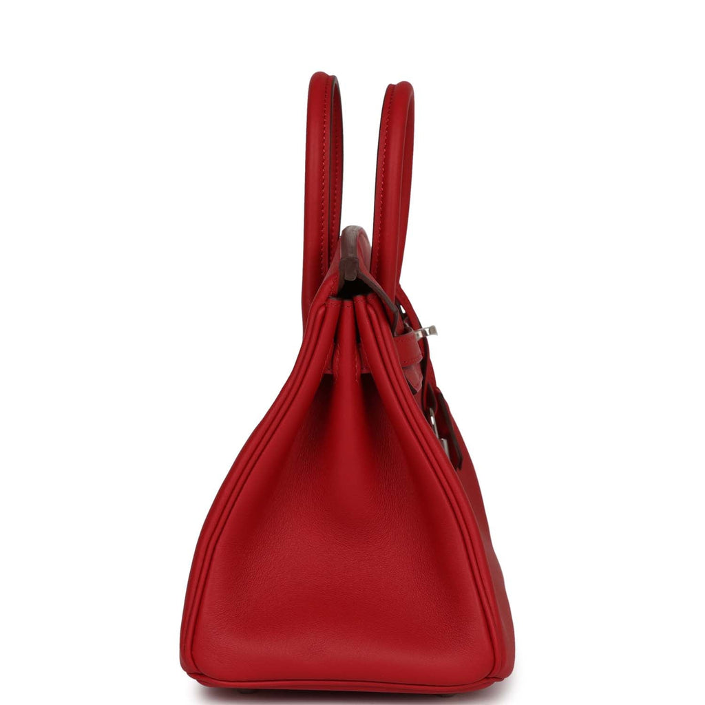 Sold at Auction: Hermes Birkin Handbag Rouge De Coeur Swift with Palladium  Hardware 25 Red
