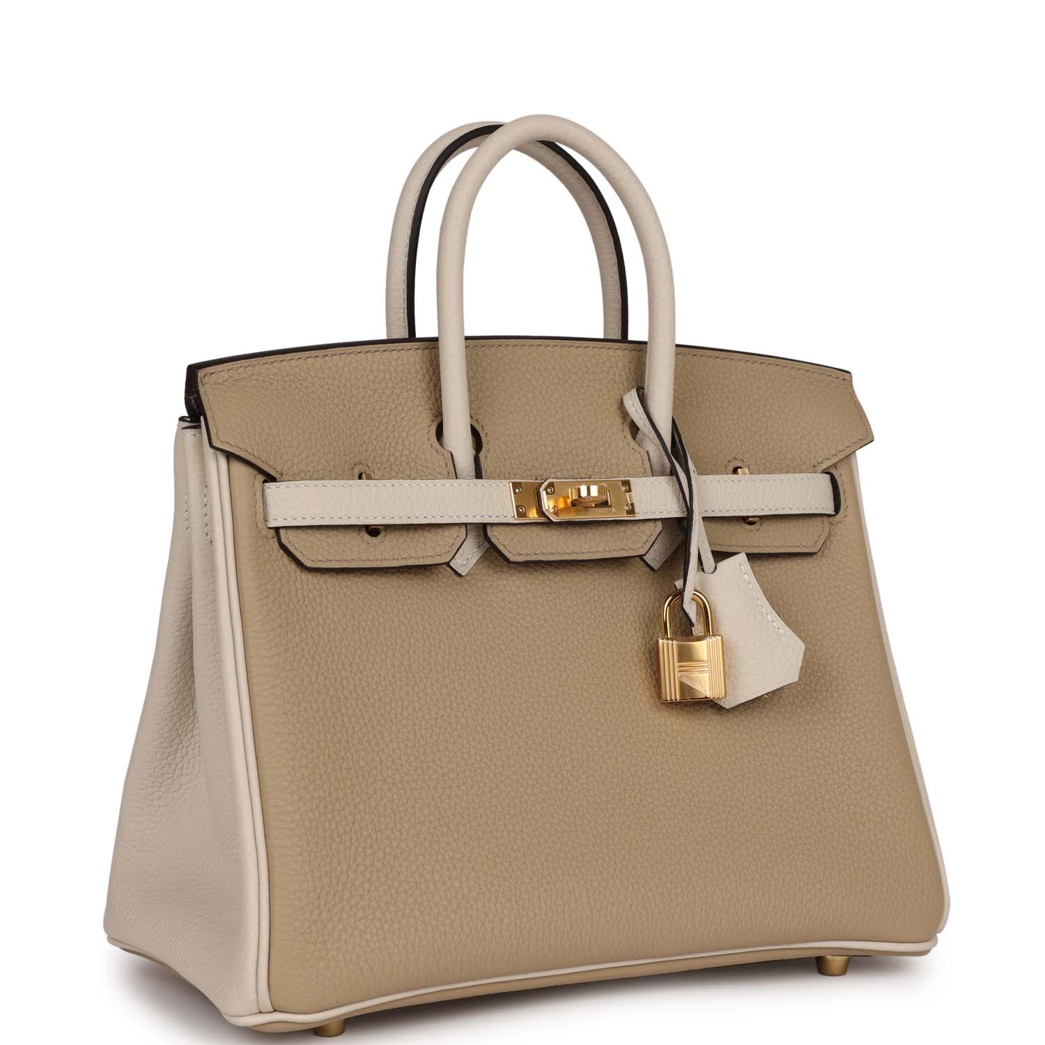 Hermes Special Order (HSS) Birkin 25 Trench and Beton Togo Gold Hardwa ...