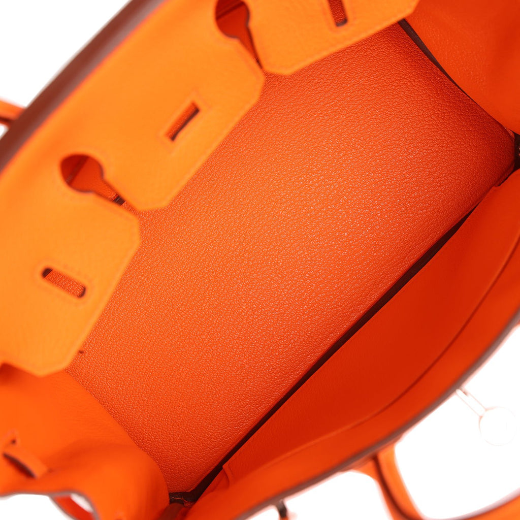 Hermes Birkin 25 Orange Togo Palladium Hardware – Madison Avenue