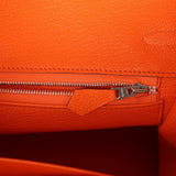 Hermes Birkin 25 Orange Minium Togo Palladium Hardware